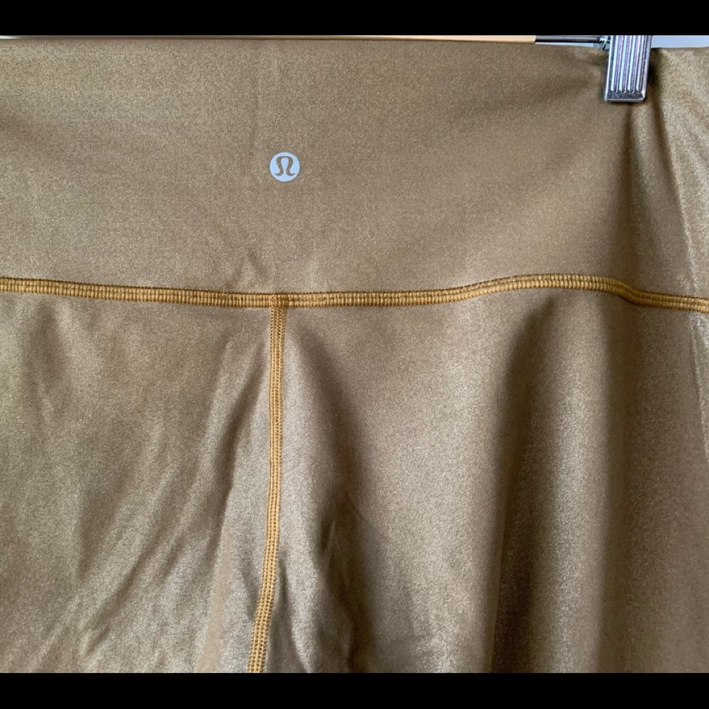 Lululemon shimmer gold leggings